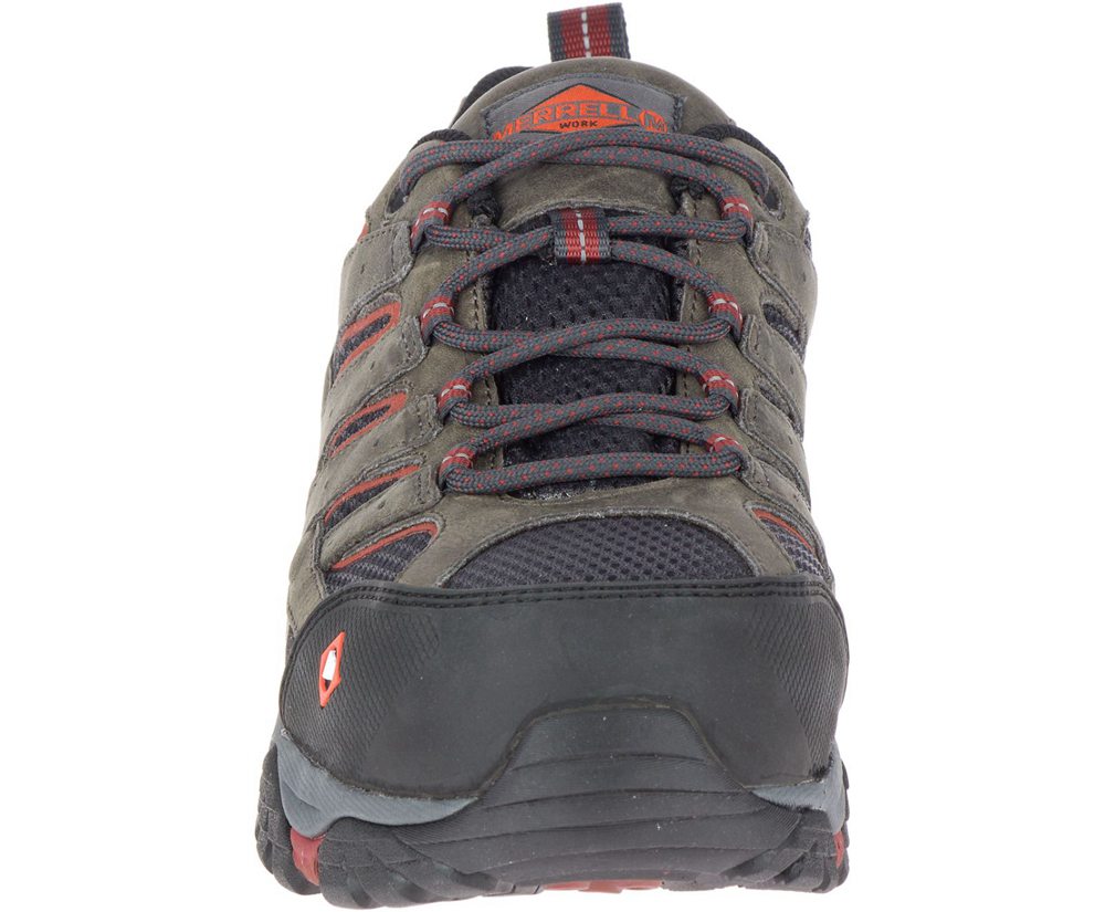 Buty Sportowe Merrell Męskie Brązowe - Moab Vertex Vent Comp Toe - 956413-TEH